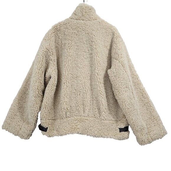 Asos Design Sherpa Teddy Jacket XL Polyester & Cotton Blend Men's Outerwear JPT - Picture 2 of 11